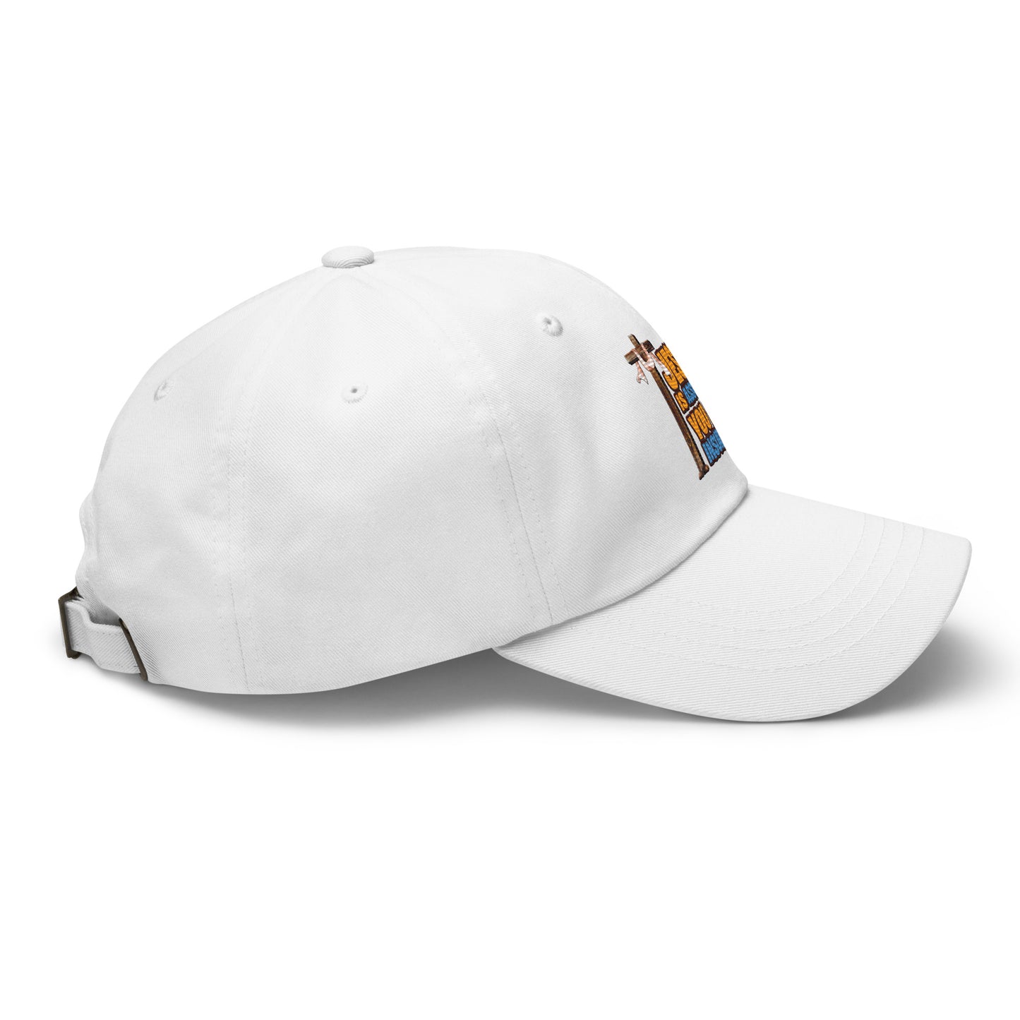 Jesus is Assurance you need insurance white baseball cap